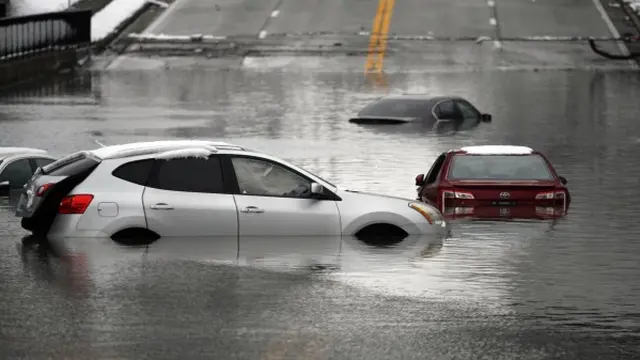 Banjir di Louisville, Kentucky, AS. (AP)