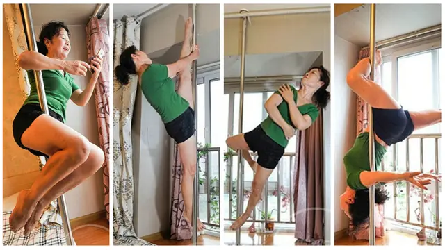Mengintip 3 Wanita Lanjut Usia Mahir Pole Dance