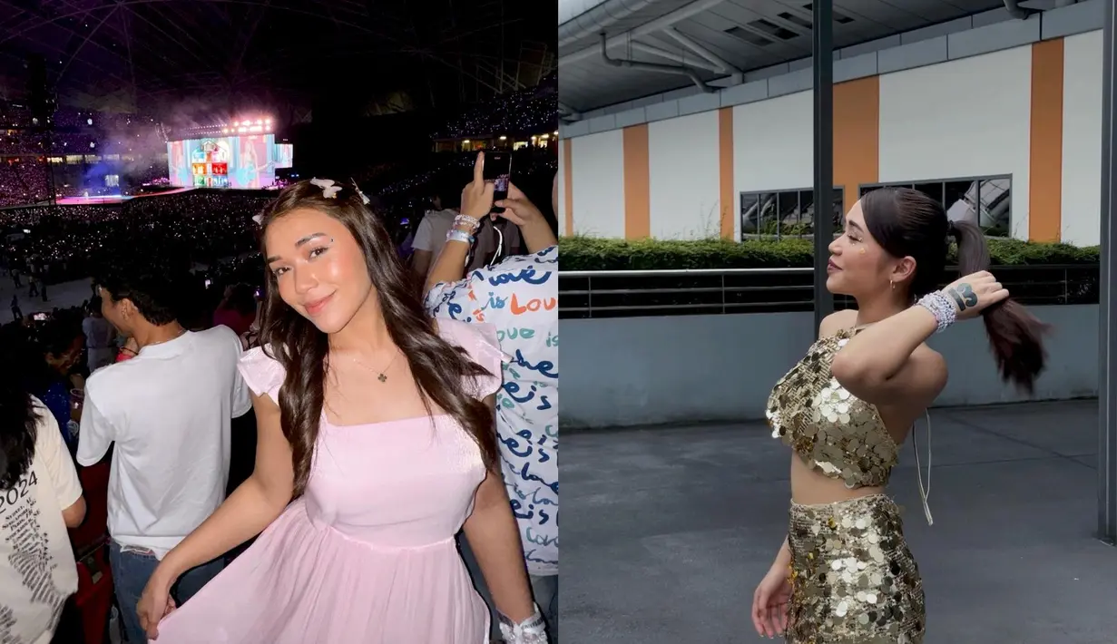 Selebgram Lula Lahfah diketahui nonton konser Taylor Swift dua kali. Pertama, ia bergaya sesuai era Folklore, kedua ia tampil dengan gaya Fearless.
[@lulalahfah]