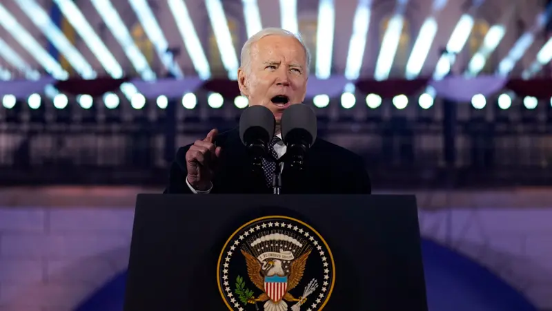 1 Tahun Invasi Rusia ke Ukraina, Joe Biden Sampaikan Pidato Berapi-api di Polandia