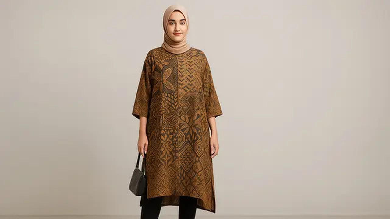 7 Model Tunik Batik Belah Samping Kanan Kiri Tren 2025, Anggun dan Nyaman untuk Segala Aktivitas