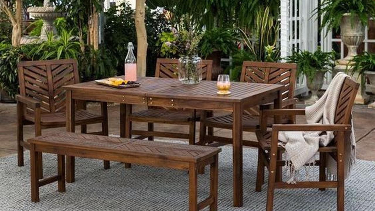 Meja Makan Teras Kayu Jati: Elegan dan Tahan Lama