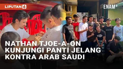 VIDEO: Nathan Tjoe-A-On Kunjungi Panti Asuhan Jelang Indonesia vs Arab Saudi