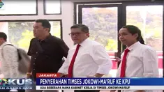 Dalam daftar tersebut, diketahui ada beberapa nama menteri kabinet kerja yang tergabung dalam tim sukses.