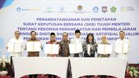 Mendagri Tandatangani SKB 7 Menteri tentang Pedoman Pemanfaatan Teknologi Digital dan AI