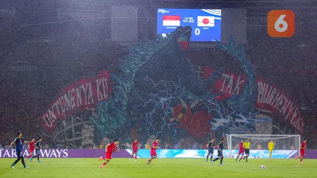 Penonton Jebolan SUGBK Turun 7.500 Orang di Laga Timnas Indonesia vs Jepang, Laga Semakin Kondusif