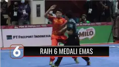 Atlet Jawa Timur memboyong enam medali emas, empat perak dan dua perunggu pada cabang olahraga Wushu kategori Toulo, PON XX Papua yang digelar di Merauke.