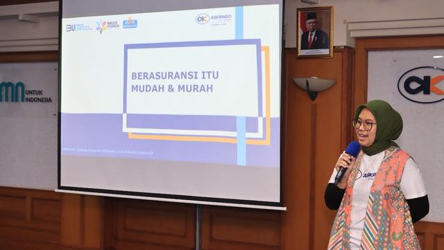 Literasi asurnasi yang dijalankan oleh PT Asuransi Kredit Indonesia atau yang lebih dikenal sebagai Askrindo. (Dok Askrindo)