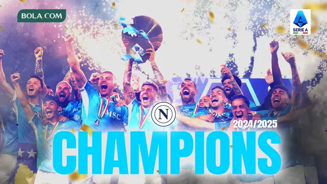 Napoli - Ilustrasi Napoli Juara Serie A Musim 2024/25