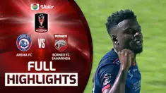 Berita Video, Highlights Final Piala Presiden 2022 antara Arema FC Vs Borneo FC pada Kamis (14/7/2022)