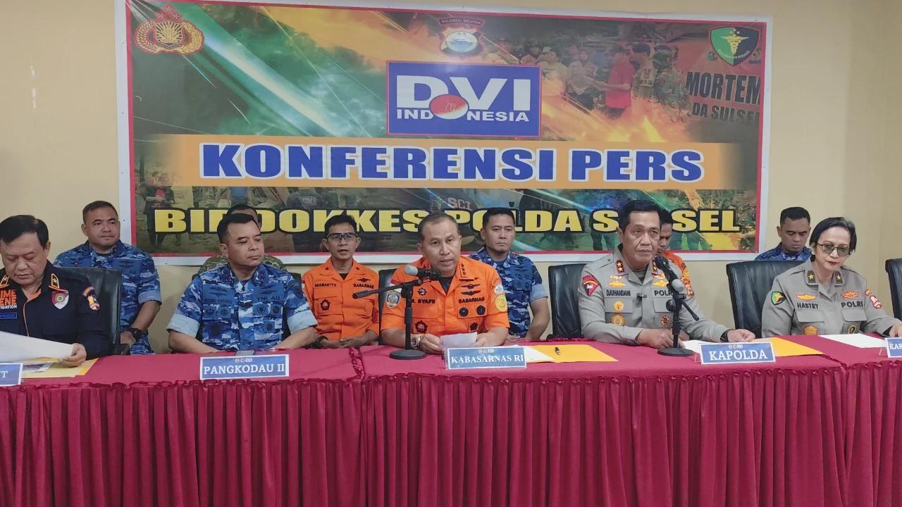 Lewat Sidik Jari Jempol, DVI Polda Sulsel Berhasil Identifikasi Jenazah Esther Pramugari ATR 42-500