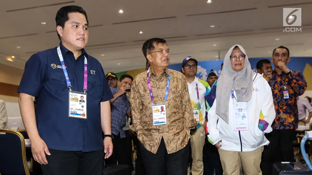 Ditemani Ketua Inasgoc, JK Tinjau Media Center Asian Games 2018