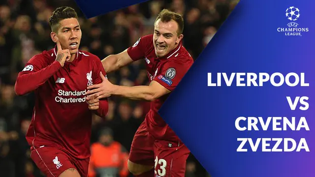 VIDEO: Salah Cetak Dua Gol saat Liverpool Taklukkan Crvena Zvezda