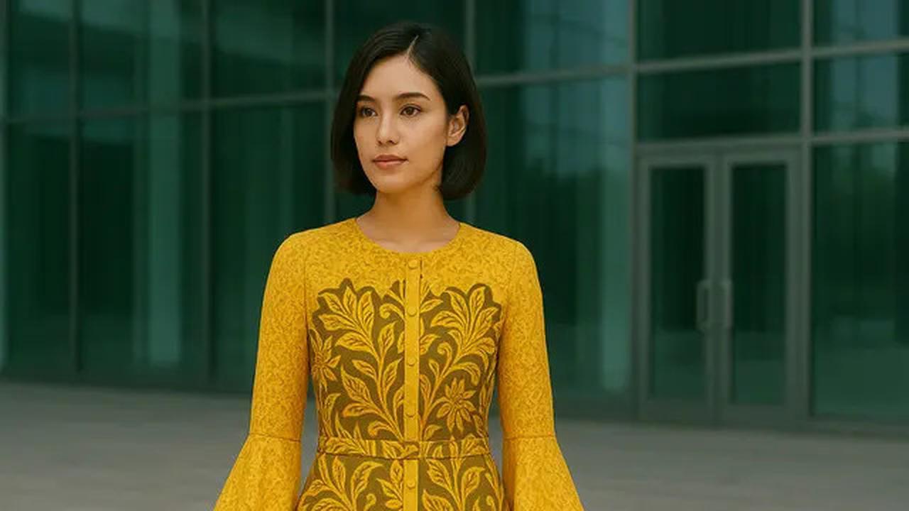 20 Model Dress Batik Kombinasi Brokat Lengan Panjang, Anggun untuk Acara Resmi dan Kondangan