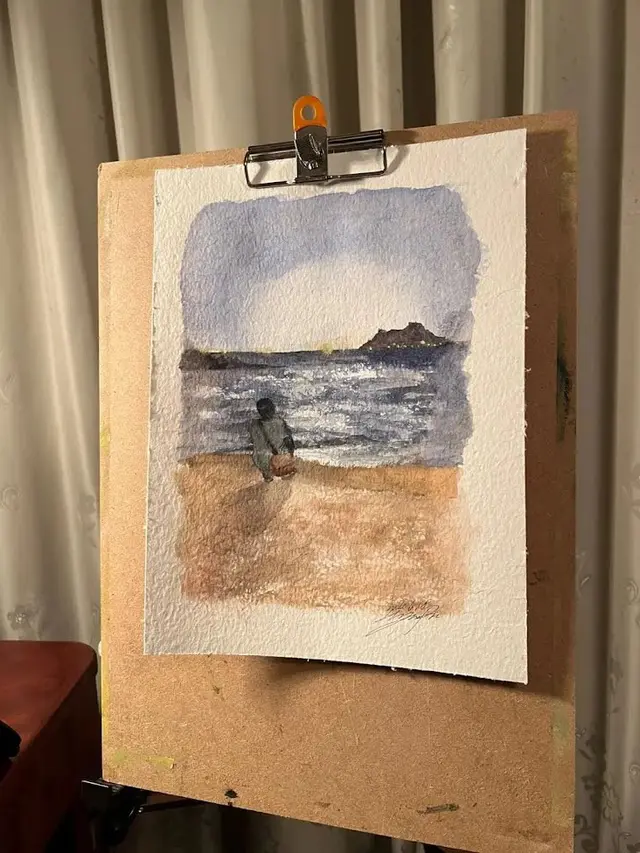 Sea painting by Stray Kids Hyunjin