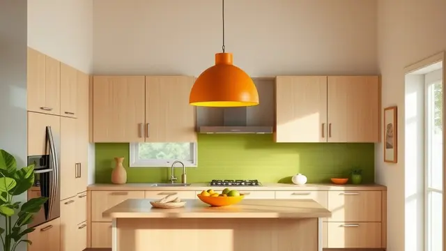 Inspirasi Dapur Warna Orange
