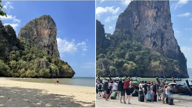 6 Potret Ekspektasi Vs Realita Tempat Wisata Viral, Antre Bikin Gagal Estetik