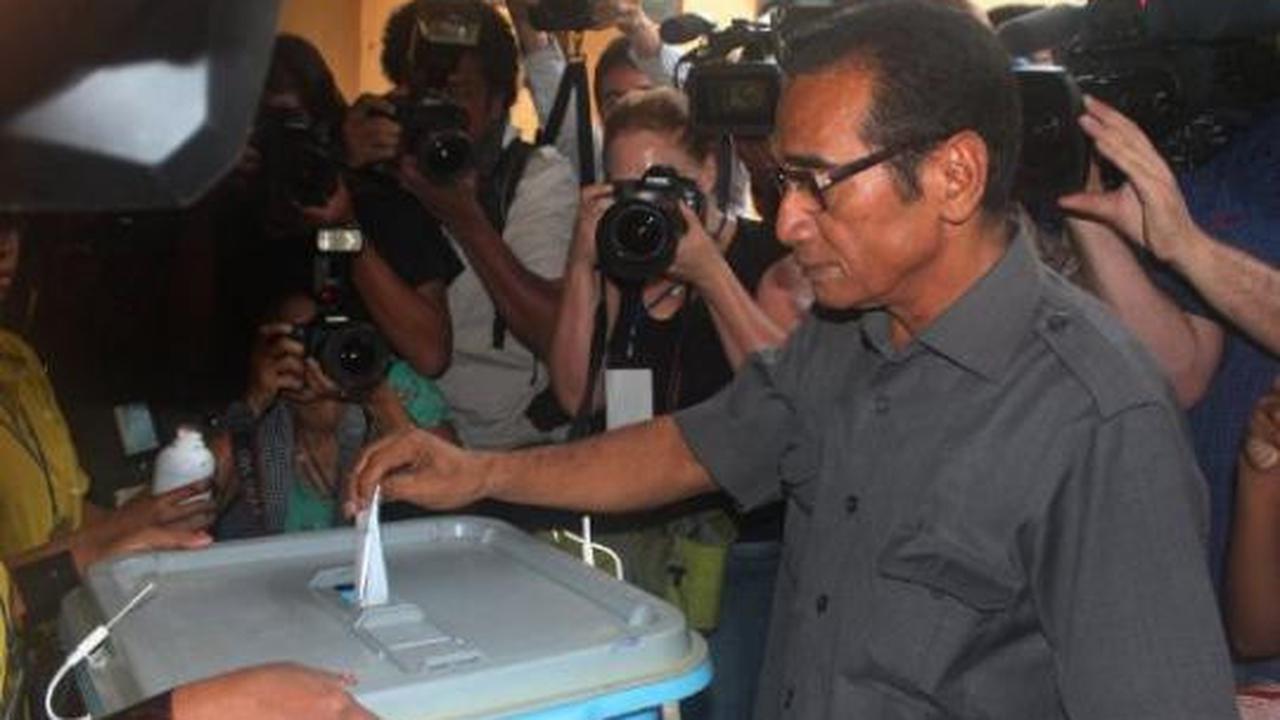 Xanana nyoblos di Pilpres Timor Leste