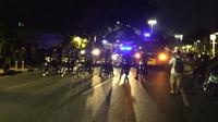 Puluhan personel polisi bersiaga di Jalan Diponegoro, Menteng, Jakarta Pusat, mengantisipasi demo berujung ricuh di YLBHI. (Liputan6.com/Moch Harun Syah)