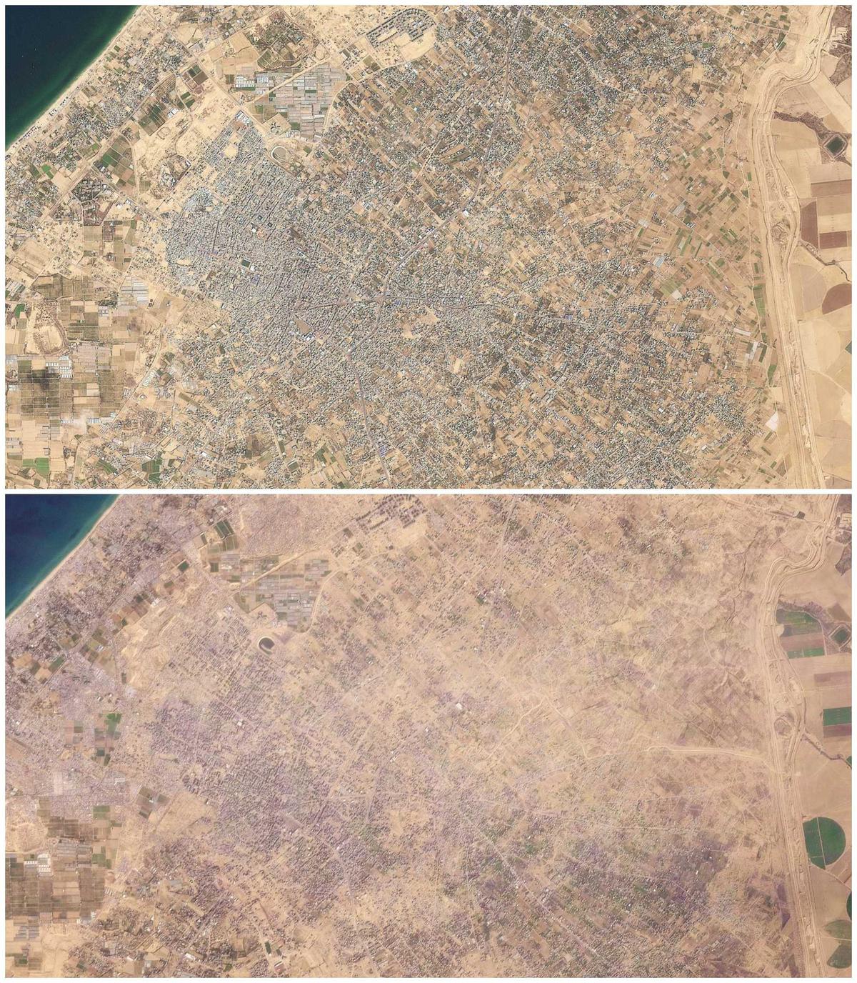 Citra satelit ungkap kehancuran Jalur Gaza setelah 15 bulan dibombardir Israel