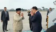 Momen Prabowo Antar Kepulangan PM Thailand