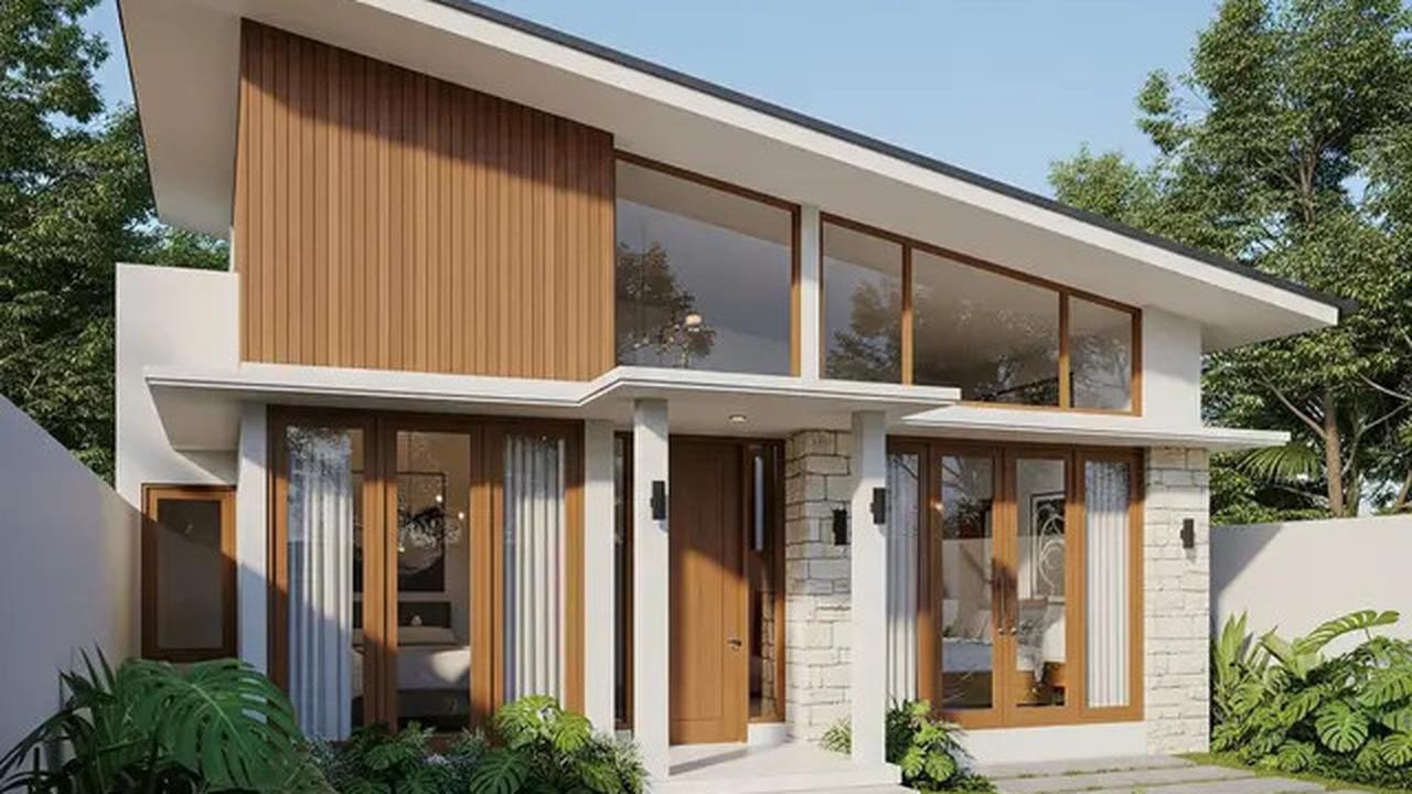 7 Inspirasi Rumah 1 Lantai dengan Atap Miring Satu Sisi, Desain Modern dan Estetik