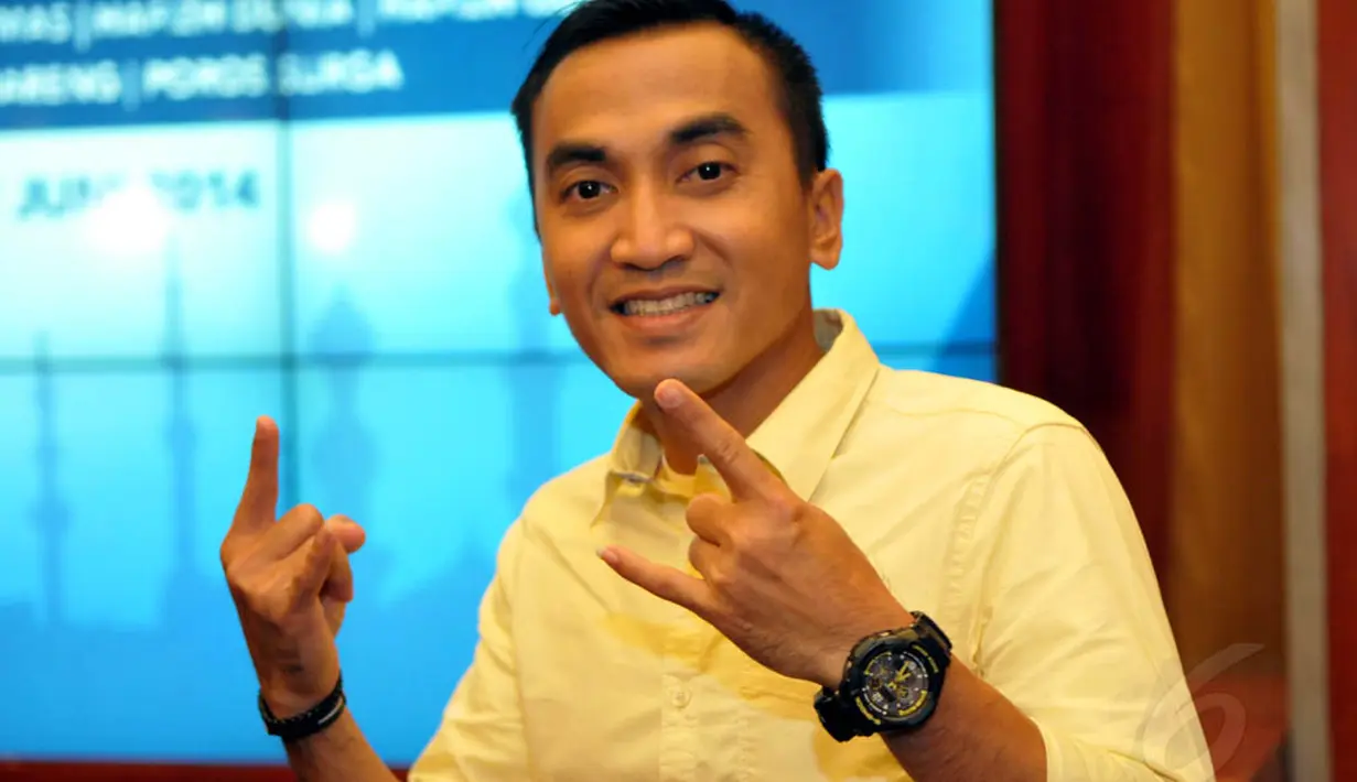 Ditemui di Jakarta, Rabu (18/6/14), Rico Ceper mengungkapkan kriteria calon presiden harapannya. (Liputan6.com/Panji Diksana)