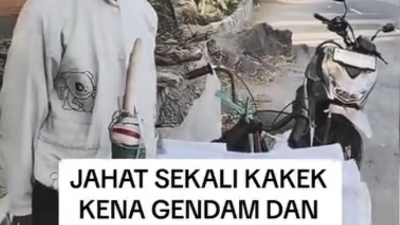 Jadi Korban Gendam,  Kakek Ini Kehilangan Motor dan Nasi Dagangannya Tak Dibayar