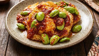 Resep Telur Ceplok Bumbu Bali dengan Tambahan Pete, Gurih Pedas dan Bikin Nasi Cepat Habis
