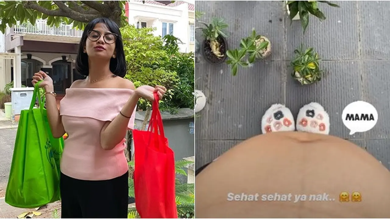 Semakin Buncit, Ini 6 Potret Vanessa Angel Pamer Baby Bump