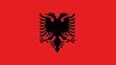 Elang berkepala dua menjadi simbol keseimbangan di bendera Albania. Konon desain lambang elang tersebut berasal dari lambang keluarga pahlawan Albania abad ke-15. (Wikipedia.com)