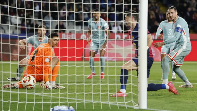 Foto: Drama Hujan 8 Gol Laga Barcelona Vs Atletico Madrid di Copa del Rey