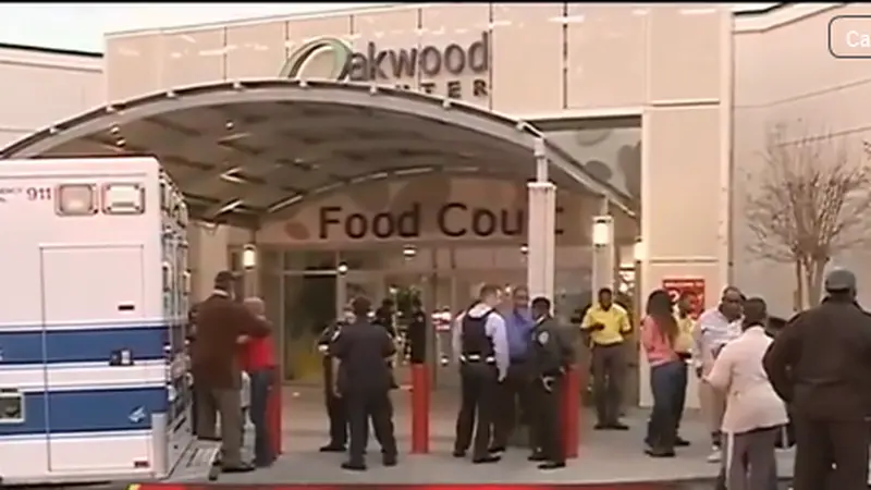 Penembakan di Oakwood Center Mall, Louisiana, Amerika Serikat. (WDSU.com)