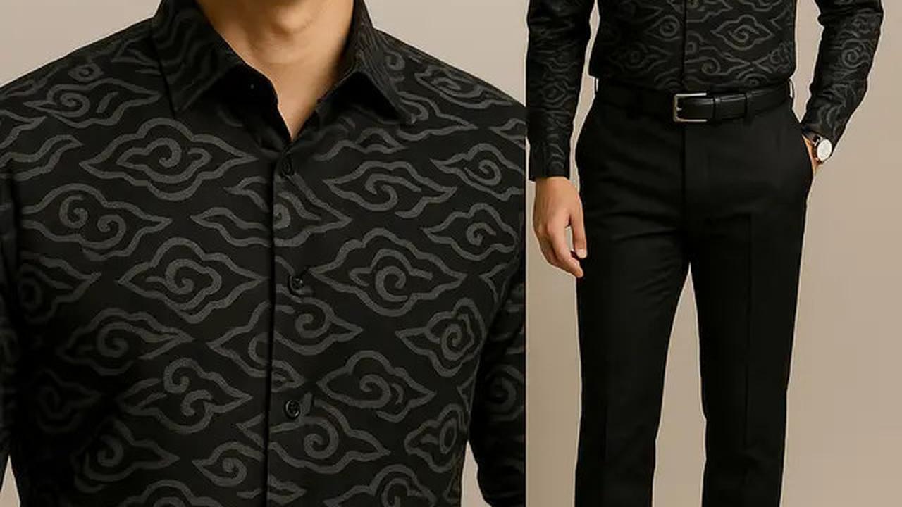 10 Model Baju Batik Pria Kombinasi Hitam, Ini Padu Padan yang Bikin Kamu Tampil Keren saat Kondangan