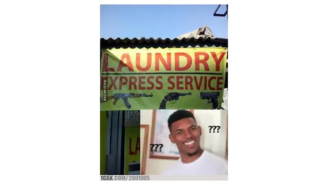 Spanduk Promosi ala Tukang Laundry Ini Bikin Cengar Cengir