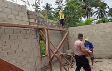 Brimob Sumut Wujudkan Solidaritas, Bangun Rumah Swadaya untuk Korban Bencana Tapanuli Selatan