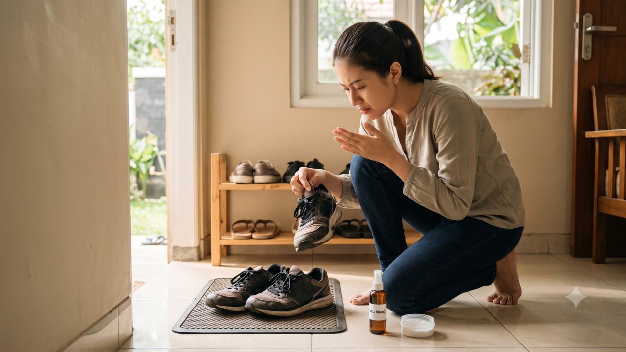Trik Menghilangkan Bau Sepatu di Dalam Rumah