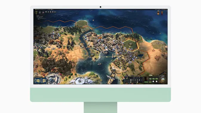 Apple iMac dengan Chip M4 juga mampu menjalankan game berat. (Doc: Apple)