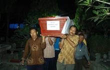 Tiba malam hari, korban Hercules asal Kediri langsung dimakamkan
