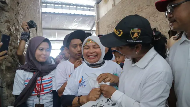 Menteri BUMN Rini Soemarno di Brebes, pada Sabtu (23/3/2019). Dok Kementerian BUMN.