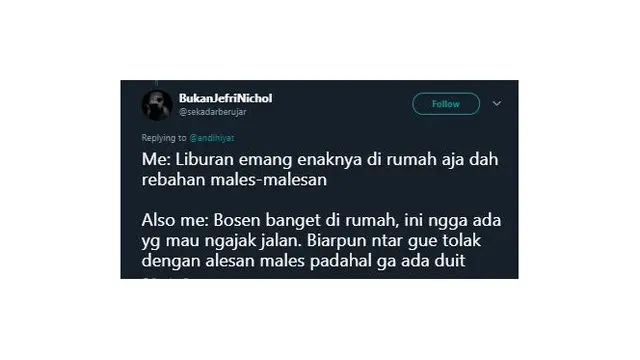 7 Dilema Netizen Saat Liburan Tiba yang Kocak Banget