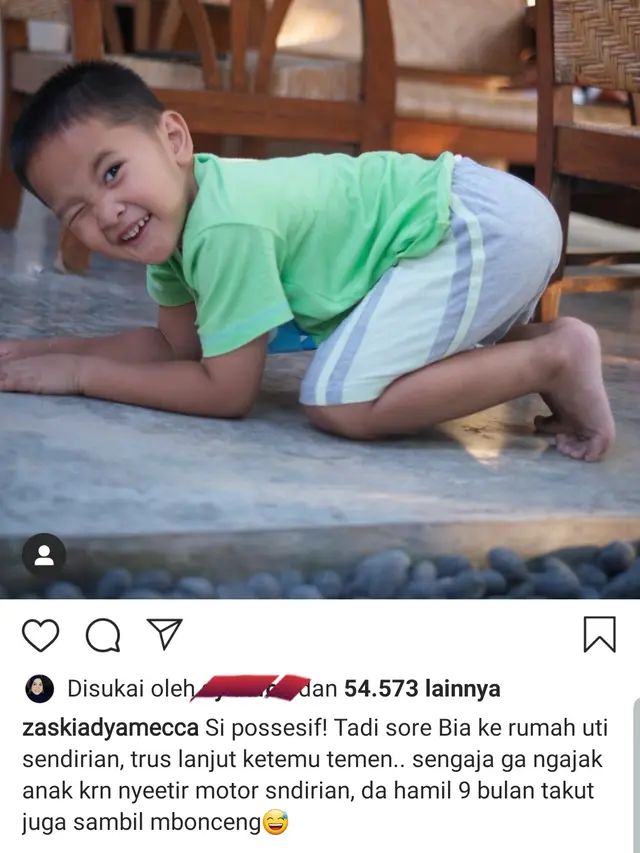 Unggahan Zaskia Adya Mecca. (Foto: Instagram @zaskiadyamecca)