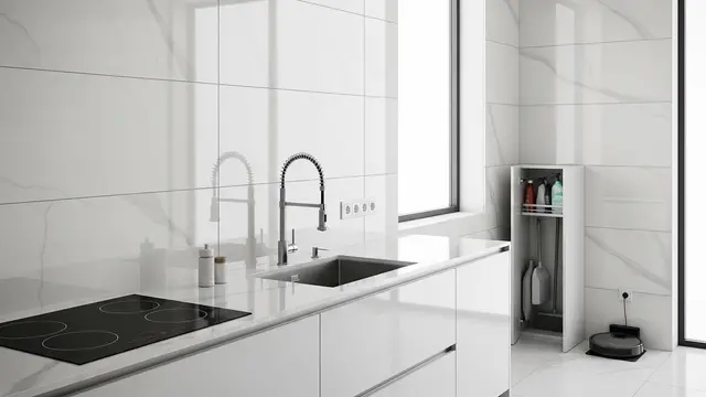 Jenis Keramik Dapur yang Mudah Dibersihkan/Gemini AI