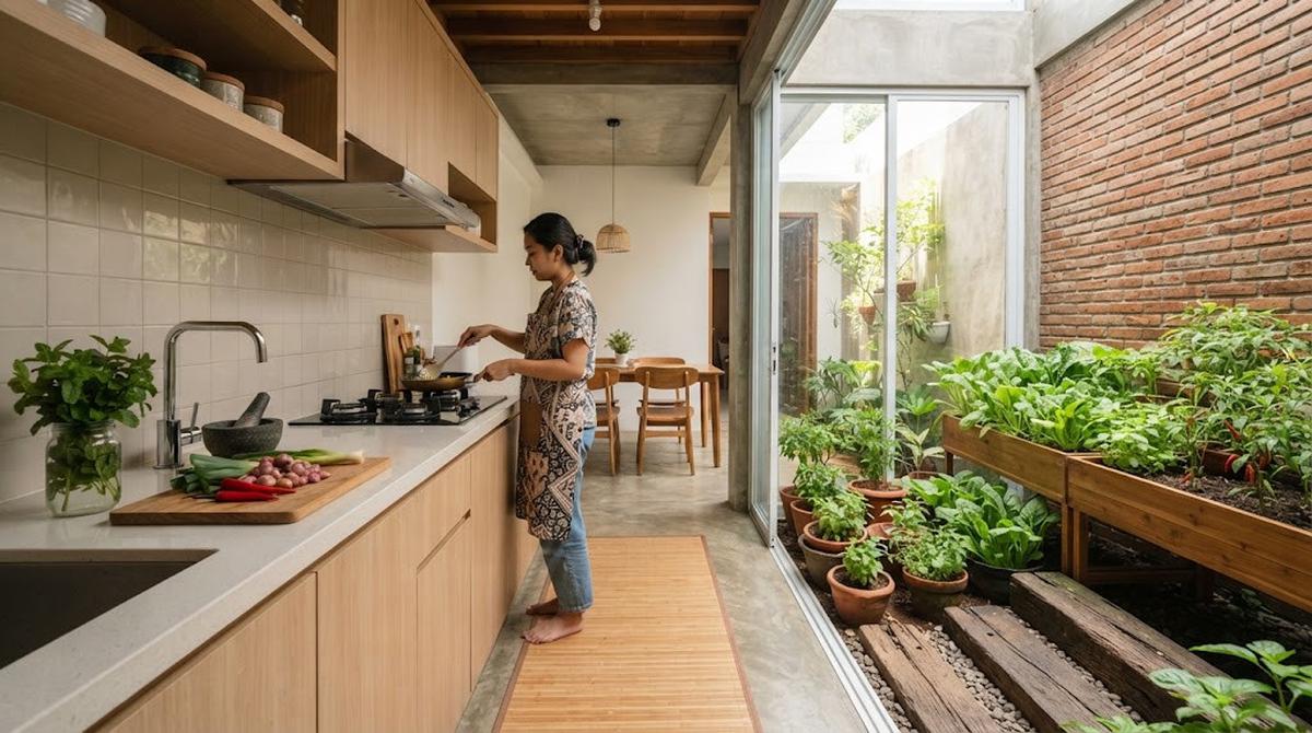 Desain Rumah Sempit Tapi Tetap Punya Taman