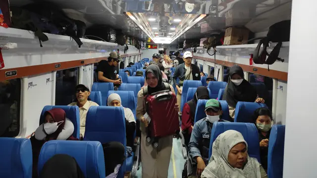 Rakaian Kereta A[i New Generation yang dioperasikan selama arus mudik dan balik Lebaran 2024 (Istimewa)