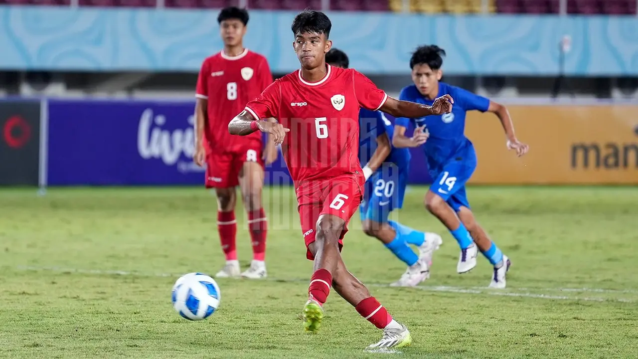 Pemain Timnas Indonesia U-16 di Piala AFF U-16 2024, Evandra Florasta.