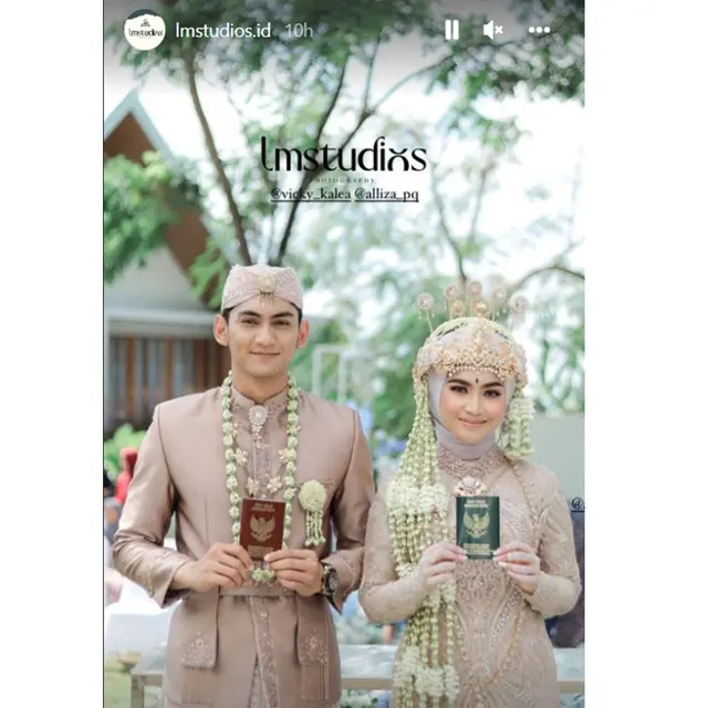 Resmi Menikah, Ini 6 Momen Pernikahan Vicky Kalea Pemeran Attar ‘Love Story The Series’