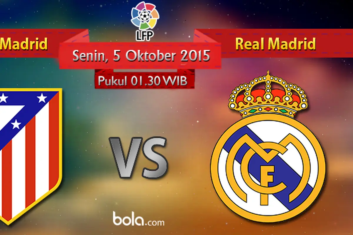 Atletico Madrid vs Real Madrid (Bola.com/Rudi Riana)