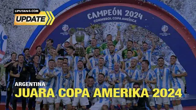 Argentina memastikan diri menjadi juara Copa America 2024. Pasukan Lionel Scaloni menang tipis 1-0 atas Kolombia lewat extra time pada laga final yang berlangsung di Hard Rock Stadium, Miami, Senin (15/7/2024) pagi WIB. Kesuksesan ini membuat tim Tan...