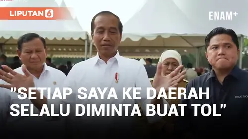 VIDEO: Jokowi Curhat, Selalu Ditagih Jalan Tol sama Kepala Daerah